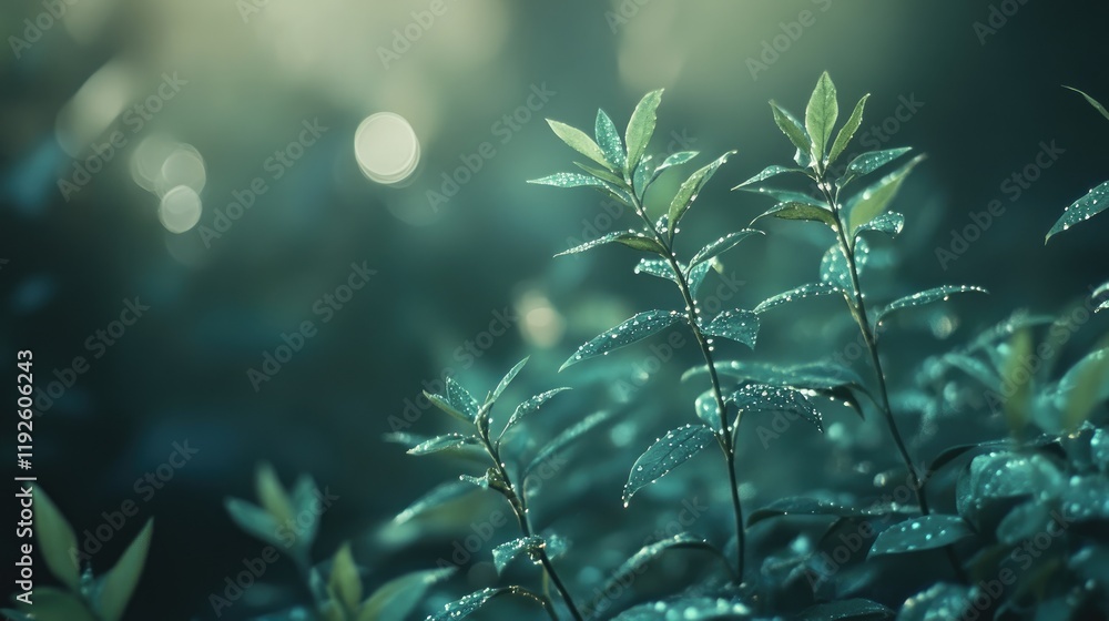 Poster bokeh green nature background with soft focus highlights ideal for graphic design and wallpaper proj