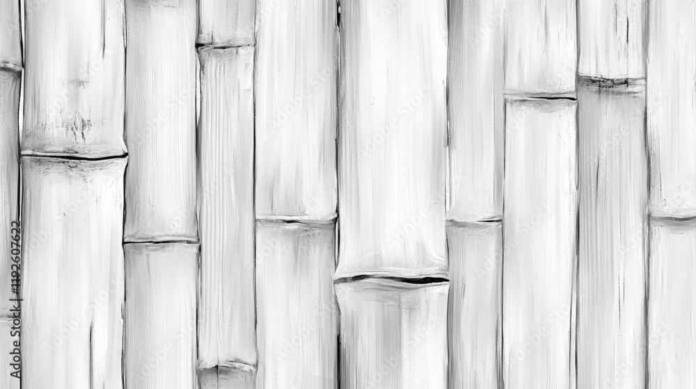 Poster Light gray bamboo texture background with an ink style and dynamic oblique patterns for artistic and design applications.