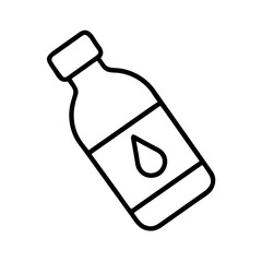 water bottle icon, water bottle line art - simple line art of water bottle, perfect for water bottle logos and icons and themed design