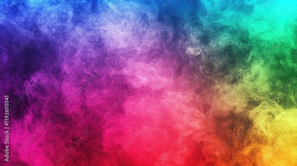 Aufkleber vibrant colorful rainbow smoke background with bold hues perfect for banners and creative designs fe