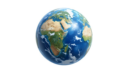 Fototapeta premium earth globe on white background