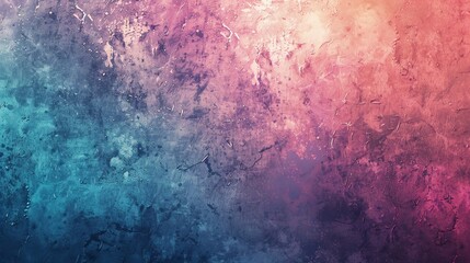 Fototapeta premium A textured surface with shades of blue, pink and orange.