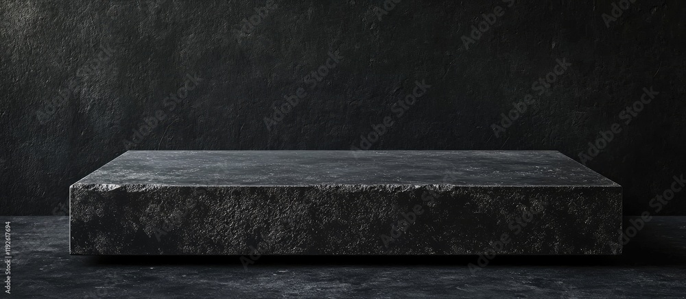 Aufkleber black concrete surface for product showcase with text space ideal for advertising or branding applic