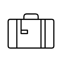 suitcase icon, suitcase line art - simple line art of suitcase, perfect for suitcase logos and icons and themed design