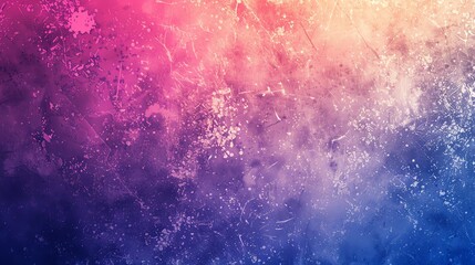 Obraz premium An abstract painted background in blue, pink and orange.
