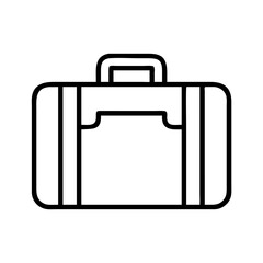 suitcase icon, suitcase line art - simple line art of suitcase, perfect for suitcase logos and icons and themed design
