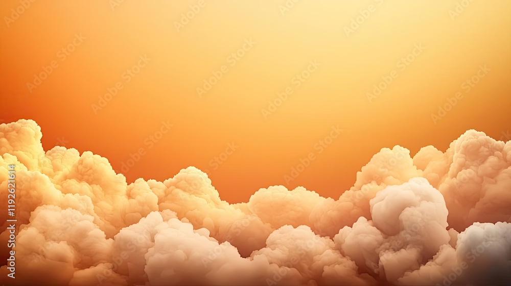 Poster cloudy abstract background concept. stunning clouds illuminated by sunset, creating a warm and tranq