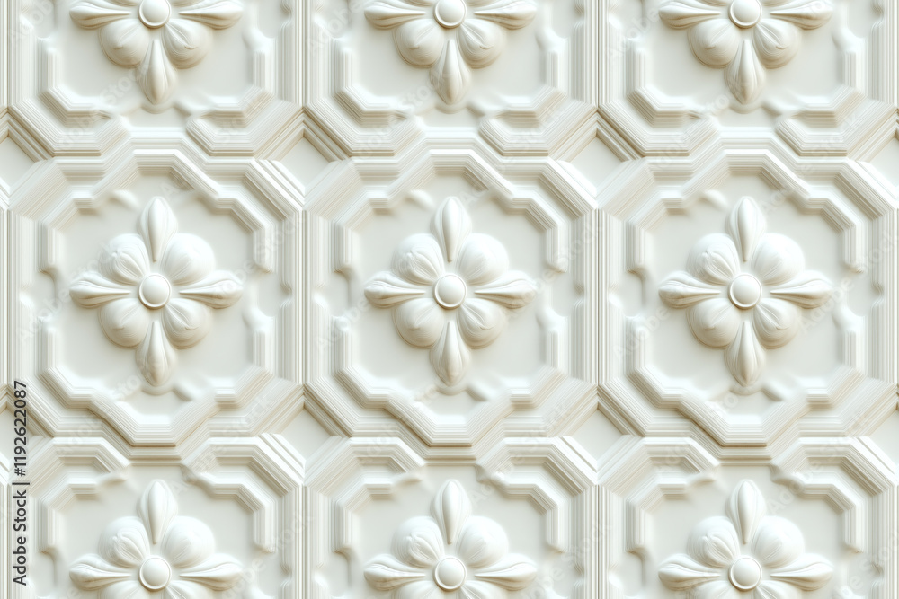 Poster sophisticated classical 3d pattern. ancient ornament. background image. created with generative ai t