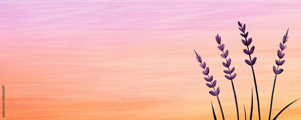 Poster blurred abstract background idea. a serene lavender illustration against a soft gradient background.