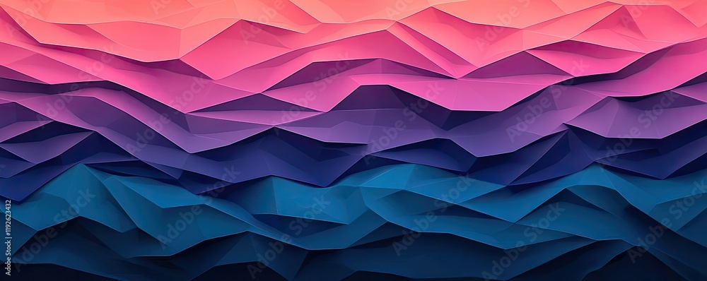 Poster triangle abstract background idea. abstract wavy shapes in vibrant pink and blue hues creating a stu