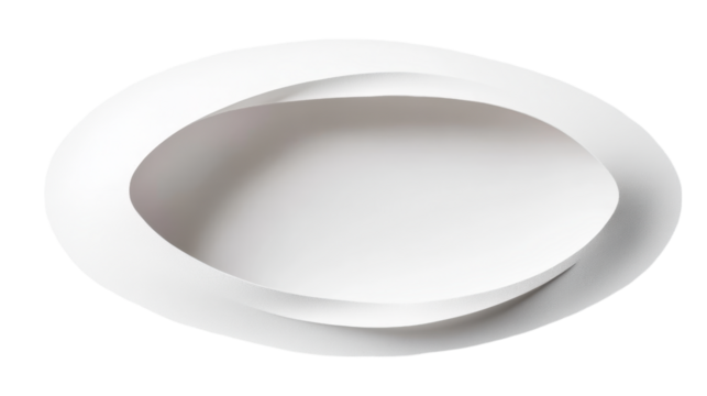 Elegant Oval Shaped Modern White Light Fixture Design