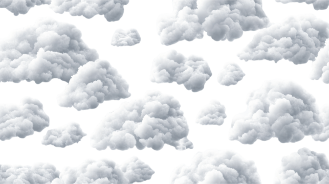 Whimsical Cloud Pattern - A Serene Sky Design