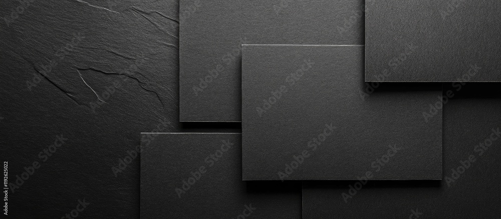 Poster textured black recycled paper background with blank spaces ideal for abstract designs and eco-friend