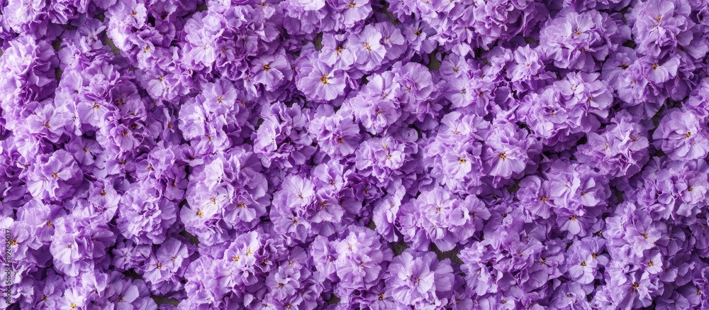 Poster Purple flower background banner with empty space for text ideal for invitations or branding purposes showcasing beauty and elegance