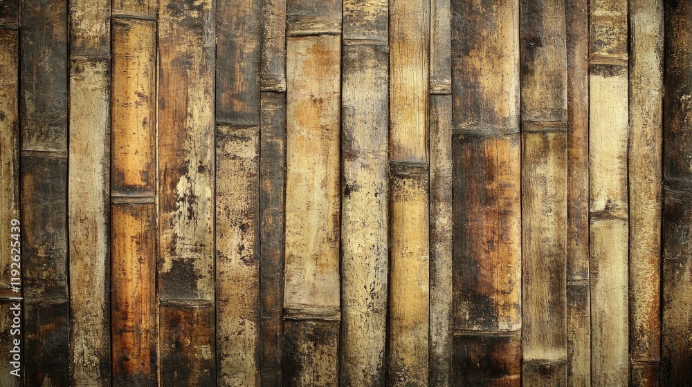 Poster Bamboo Texture Detailed Surface with Mottled Grunge Pattern for Design and Background Usage