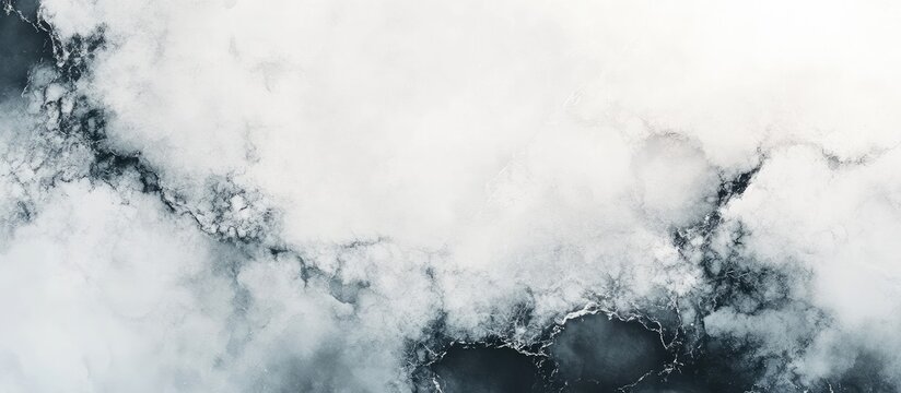 Elegant banner design showcasing grey and anthracite marble texture with intricate veining and ample copyspace for text placement - Powered by Adobe