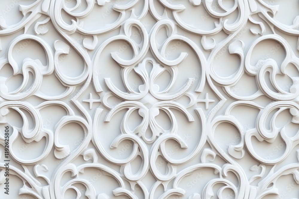 Poster sophisticated classical 3d pattern. ancient ornament. background image. created with generative ai t