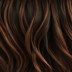 Fototapeta premium Close-up of brown and auburn hair
