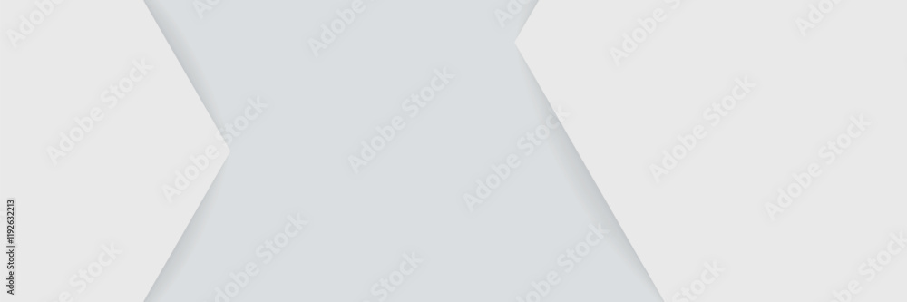 Poster white geometric abstract background overlap layer on bright space with lines effect decoration, eps1
