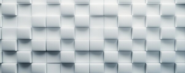 Studio absorber concept. Abstract wall texture with 3D cubes in a modern minimalist design.
