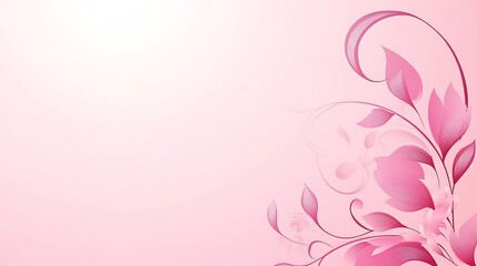 Delicate Pink Floral Design On A Soft Background