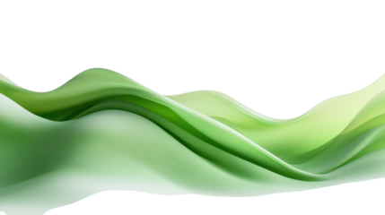 Abstract Green Waves Graphic Design Background