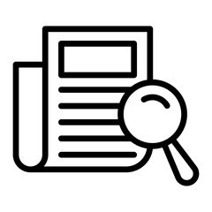 Search Vector Line Icon Design