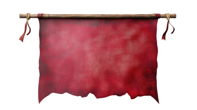 Intriguing Antique Red Flag, A Timeless Symbol