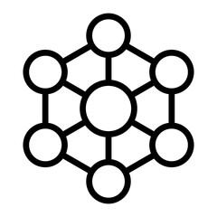 Network Vector Line Icon Design