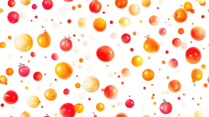 Colorful Fruits Pattern Background Design