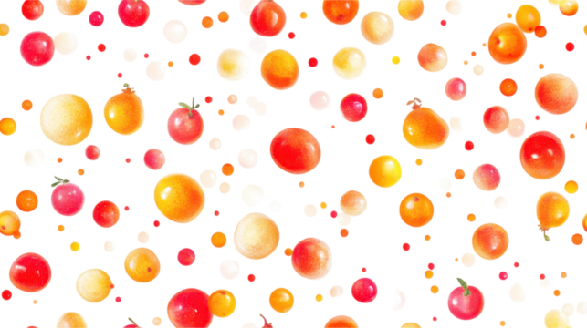 Colorful Fruits Pattern Background Design