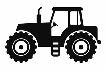 Black Tractor Icon Design