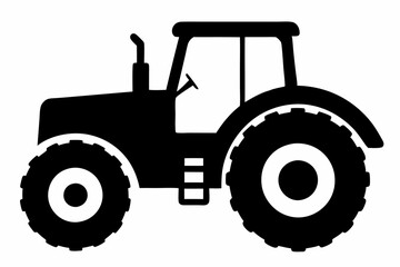 Black Tractor Icon Design