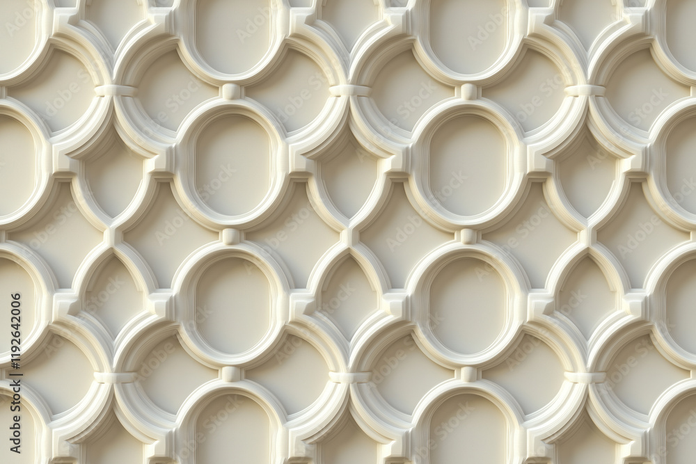 Poster sophisticated classical geometric 3d pattern. ancient ornament. background image. created with gener