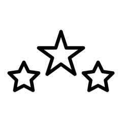Star Vector Line Icon Design