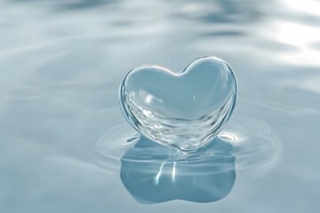 The shape of a love heart, Generative AI	