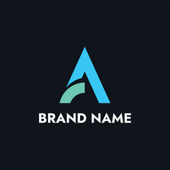 Fototapeta premium Modern Letter A logo Concept