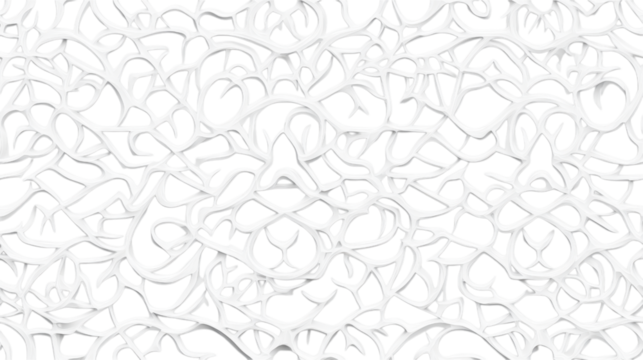 Intricate Abstract Pattern Design - Black and White Graphic
