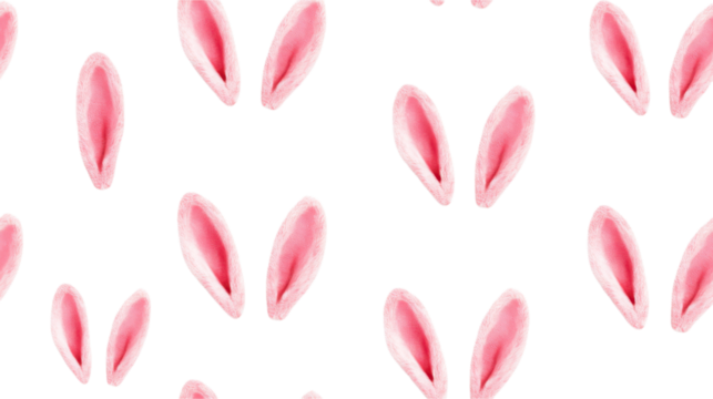 Charming Pink Rabbit Ears Pattern