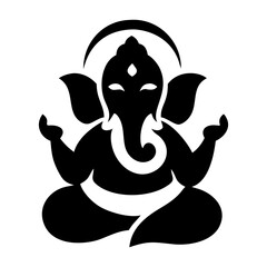 lord Ganesh logo icon Vector Illustration
