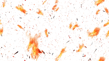 Abstract Fire Explosion Pattern - Stunning Visual Art