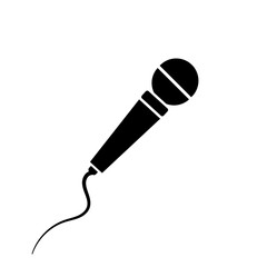 black microphone icon