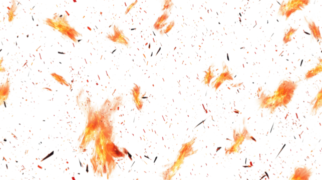 Abstract Fire Explosion Pattern - Stunning Visual Art