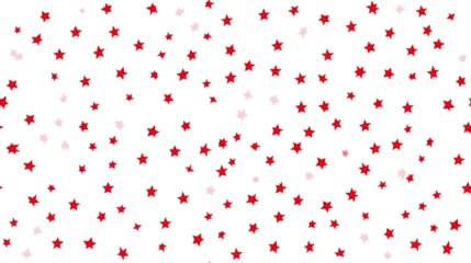 Red and Pink Stars Pattern Background Design