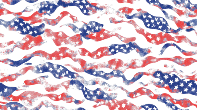 Patriotic Abstract Flag Design
