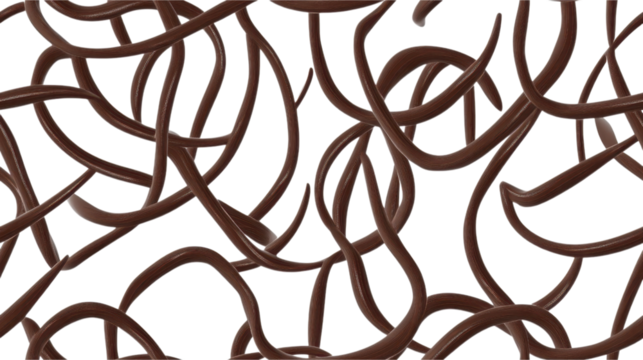 Intricate Brown Lines Pattern Design