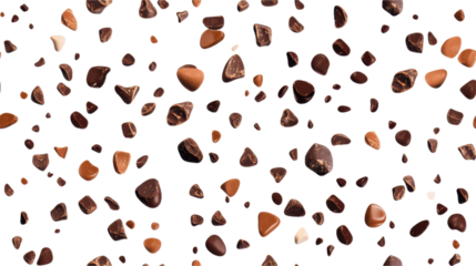 A Symphony of Chocolate Pieces: A Delicious Visual Feast