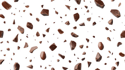 A Symphony of Falling Chocolate Pieces
