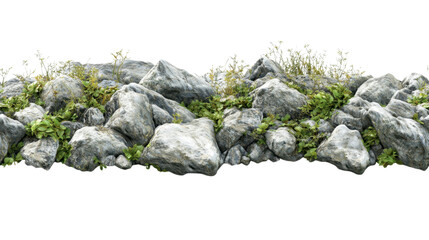 Majestic Rocky Landscape with Lush Greenery