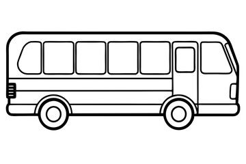City Bus Line Drawing